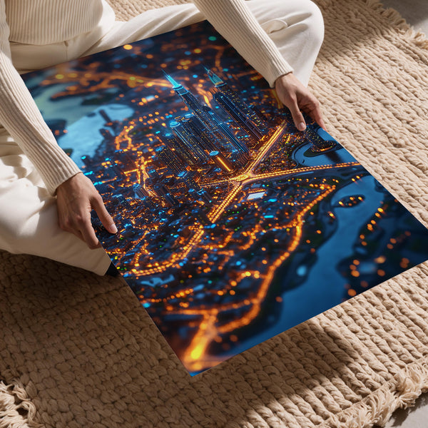 Vibrant Dubai Nightscape