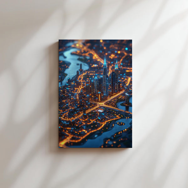 Vibrant Dubai Nightscape