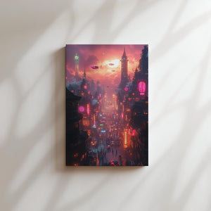 Cyberpunk Street Scene