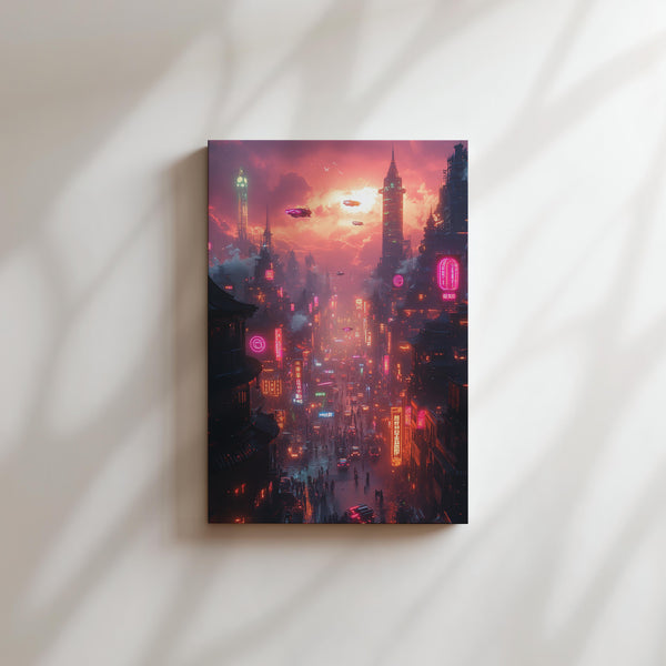 Cyberpunk Street Scene