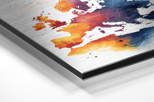 Watercolor Europe Map