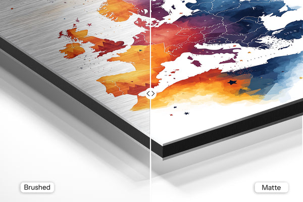 Watercolor Europe Map