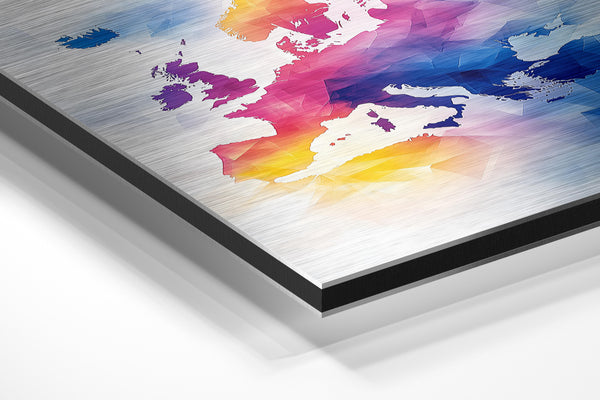 Pastel Europe Geometric Map