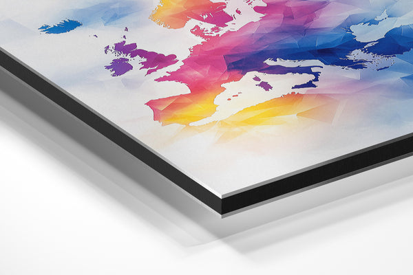 Pastel Europe Geometric Map