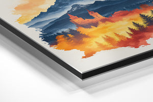 Autumnal Chapel Mountain Scene