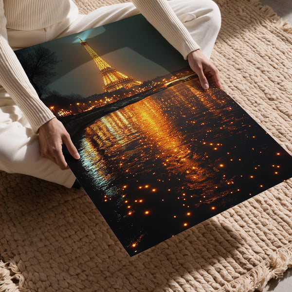 Eiffel Sparkle Reflection