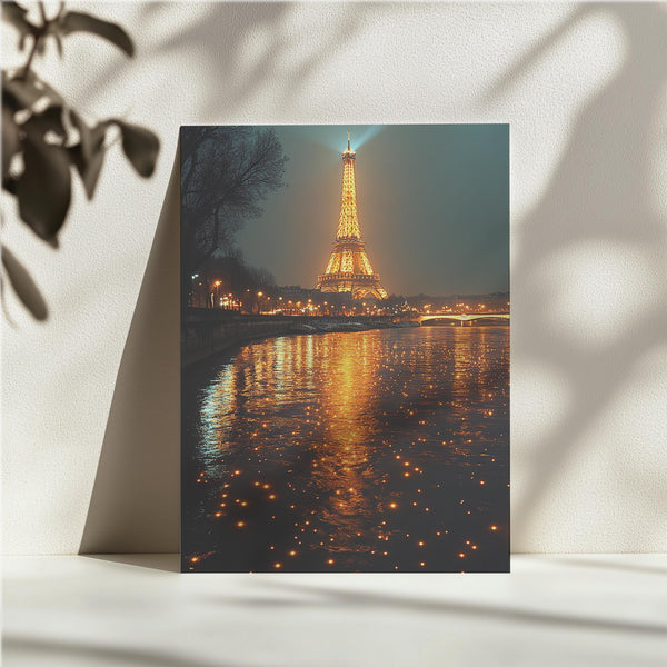 Eiffel Sparkle Reflection