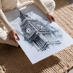 Big Ben Pencil Art