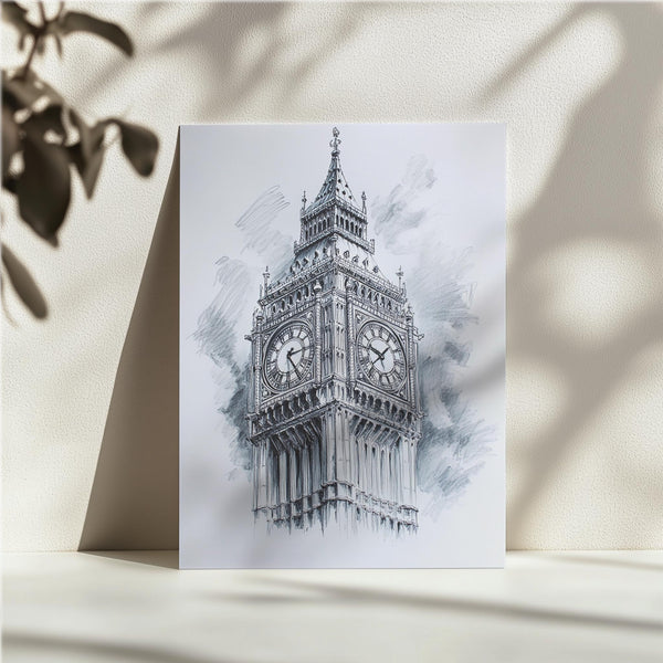 Big Ben Pencil Art