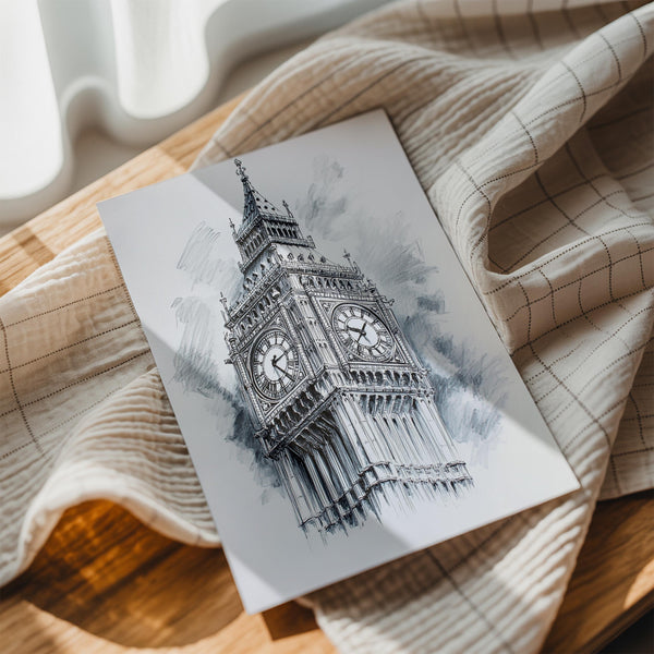 Big Ben Pencil Art
