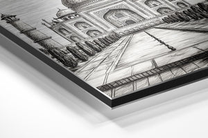 Taj Mahal Ink Sketch