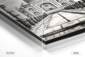 Taj Mahal Ink Sketch