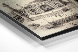 Aerial Taj Mahal View