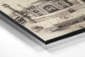 Aerial Taj Mahal View