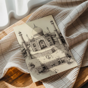 Aerial Taj Mahal View