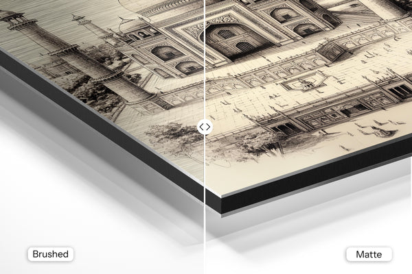 Aerial Taj Mahal View