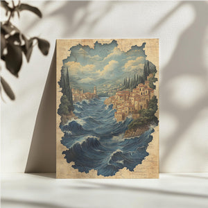 Mediterranean Coastal Scene
