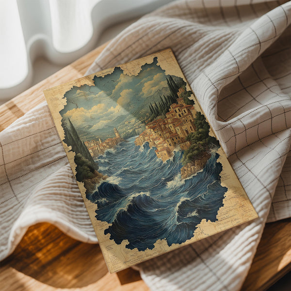 Mediterranean Coastal Scene