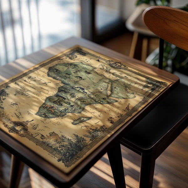 African Wildlife Map