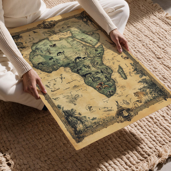 African Wildlife Map