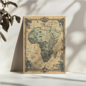 African Wildlife Map