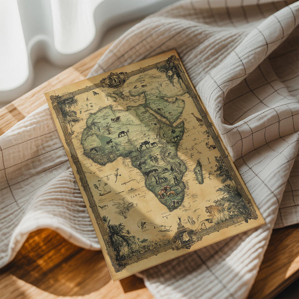 African Wildlife Map