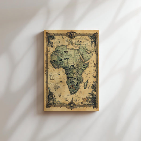 African Wildlife Map