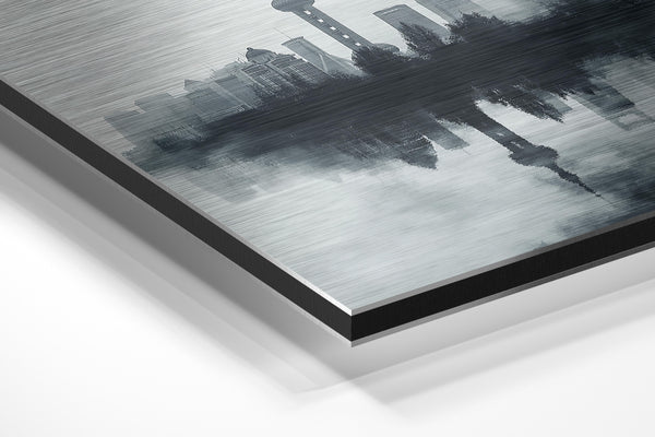 Shanghai Fog Reflection