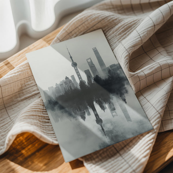 Shanghai Fog Reflection