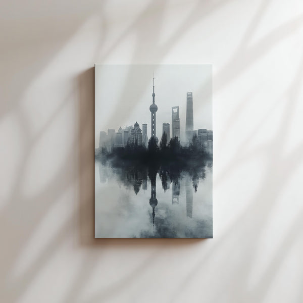 Shanghai Fog Reflection