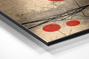 Red Mapping Abstract View