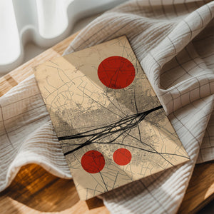 Red Mapping Abstract View