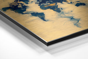 World Map Smoke Flow