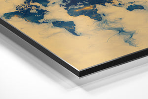 World Map Smoke Flow