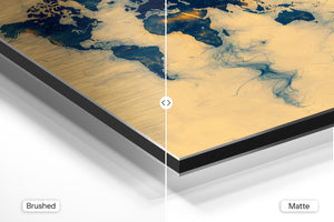 World Map Smoke Flow