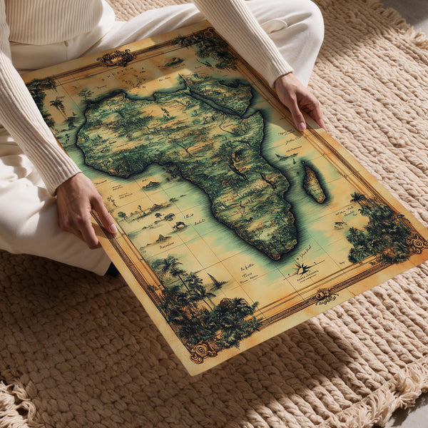 Vintage Africa Map