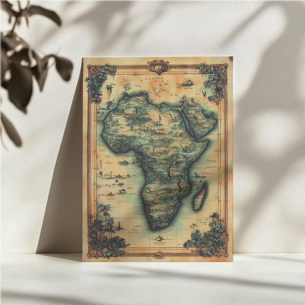 Vintage Africa Map
