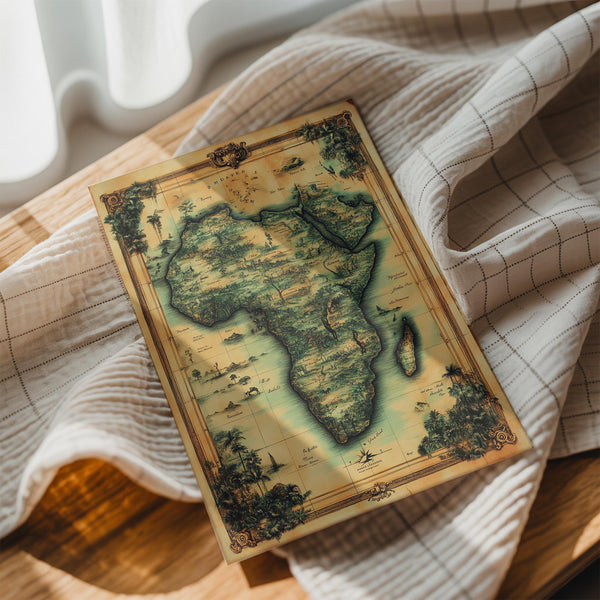 Vintage Africa Map