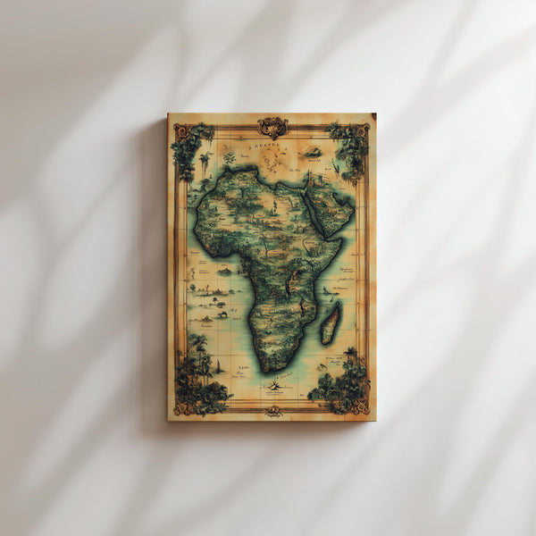 Vintage Africa Map