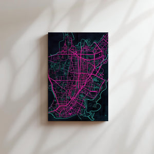 Neon Street Map Design