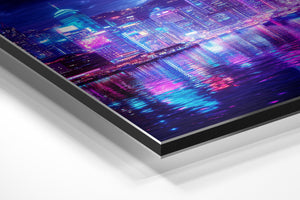 Neon Skyline Reflection