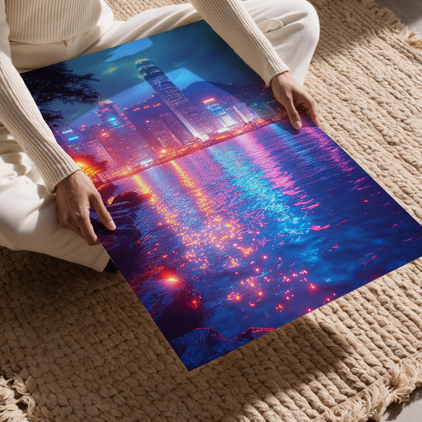 Skyline Waterfront Night