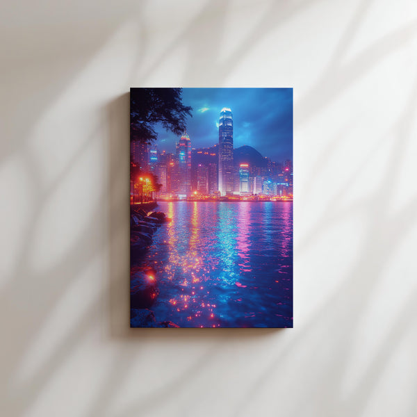 Skyline Waterfront Night