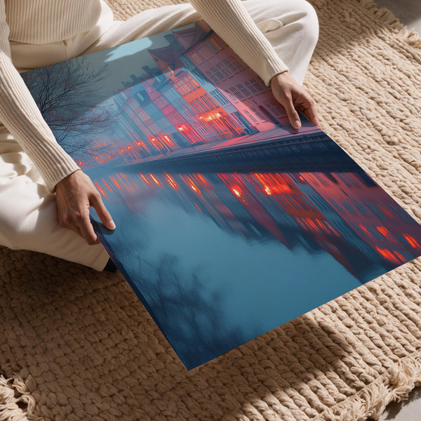 Pastel Canal Architecture