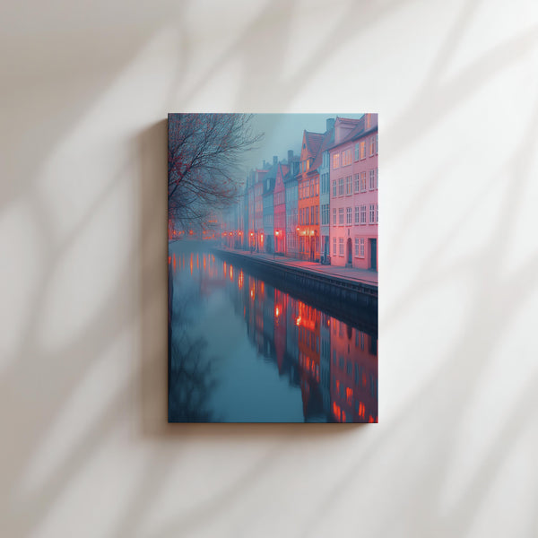 Pastel Canal Architecture