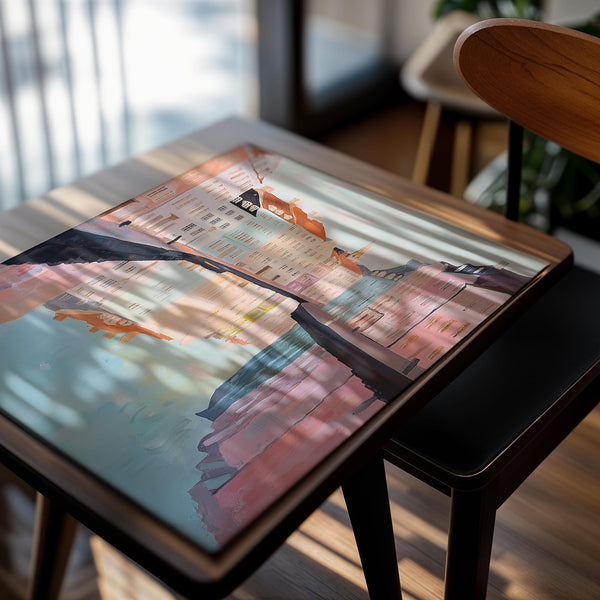 Watercolor Canal Reflections