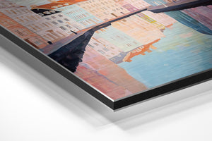 Watercolor Canal Reflections