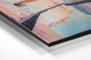 Watercolor Canal Reflections