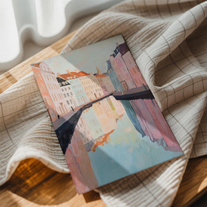 Watercolor Canal Reflections