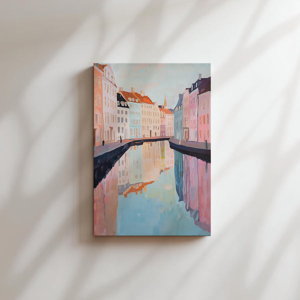 Watercolor Canal Reflections